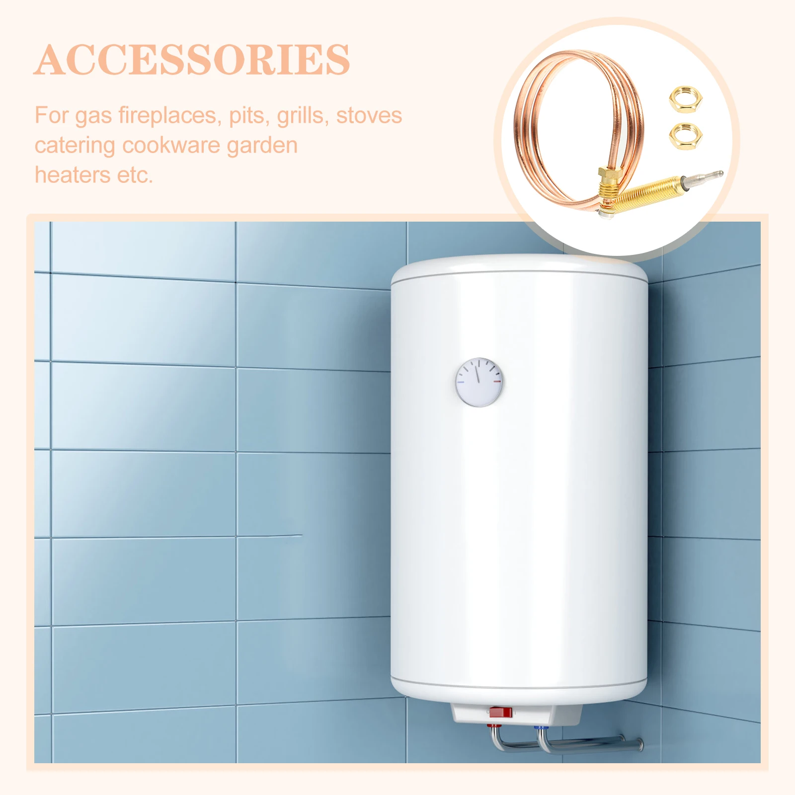 Universal Replacement Thermocouple Practical Probe Sensor Bbq Grill Stove Fireplace Heater Wear-Resistant Temperature