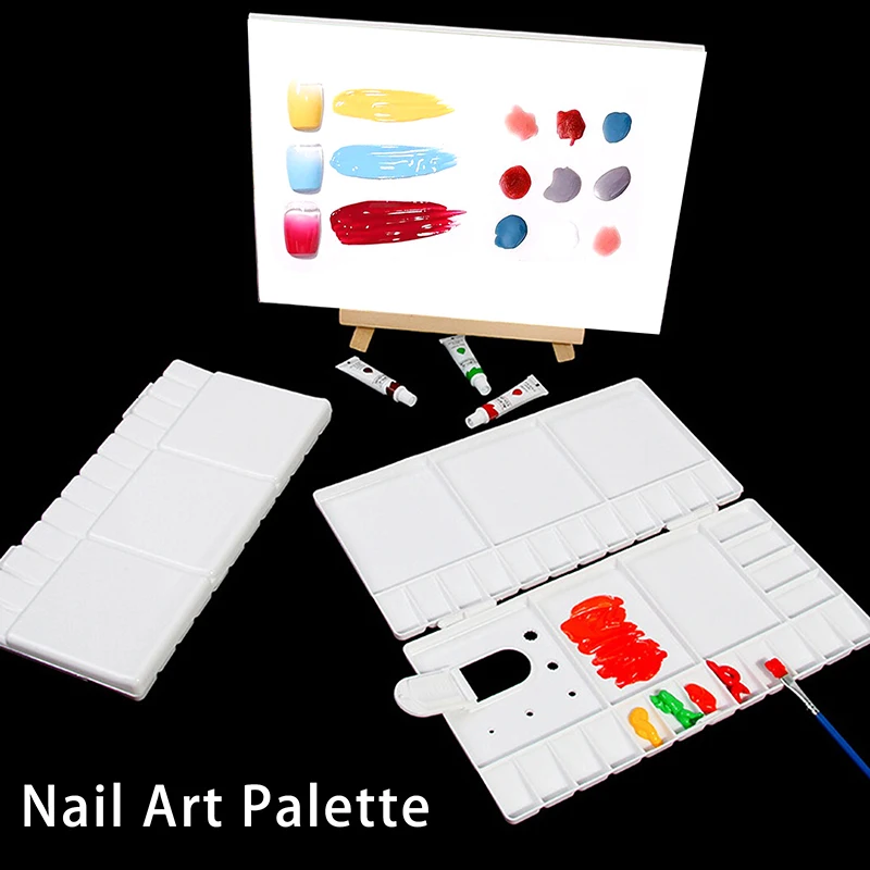 

24/33 Grids Nail Color Tray Packaging Storage Box Empty Nail Art Palette Nail Art Supplies Nail Tools
