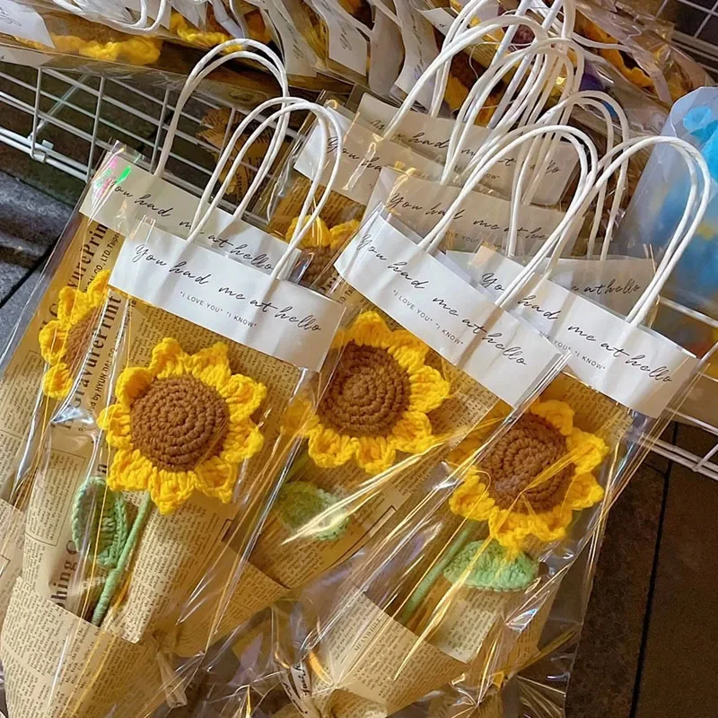 Handcrafted Sunflower Bunch with Artificial Flowers - Creative and Unique Decoration  Home Decoration Accessories