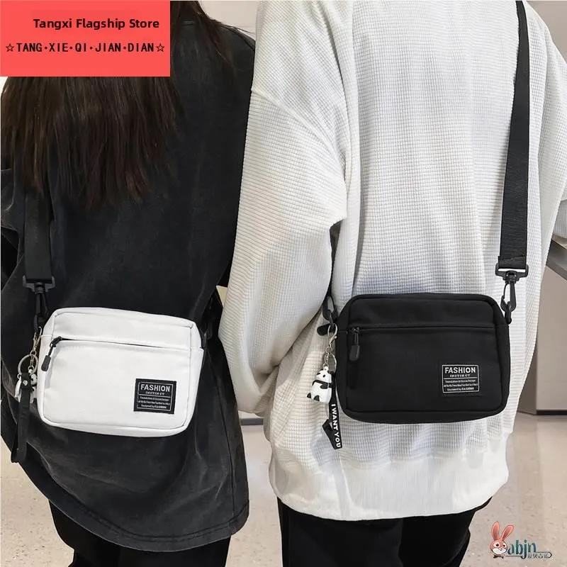 

Casual Canvas Crossbody Bag Men's Hong Kong Sle Small Bapa Single oulder Bag Soft Handle Inner Waterproof Carent