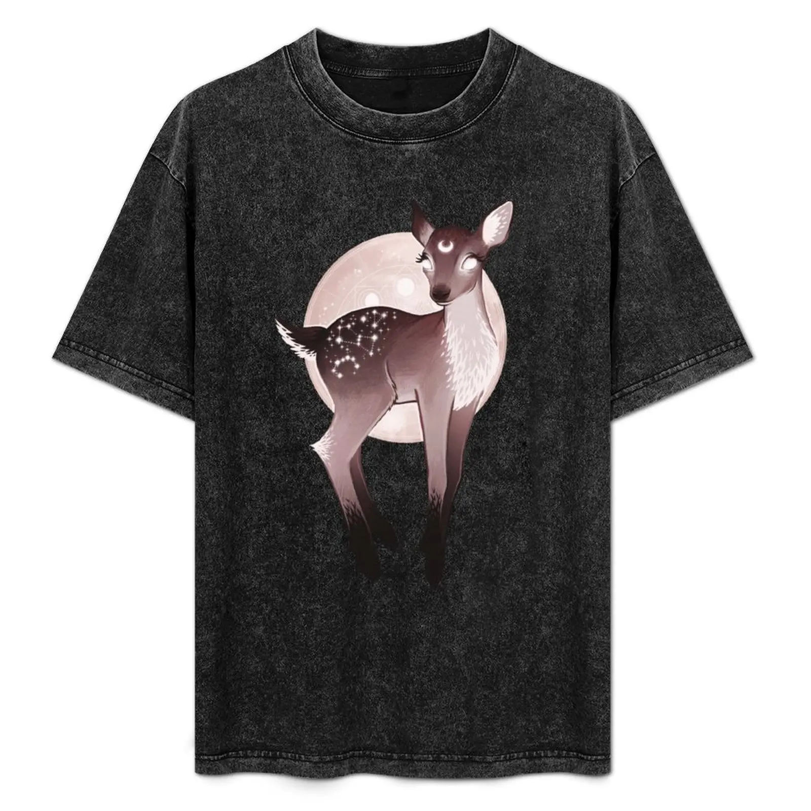 

Lunar fawn T-Shirt Basic Simple Design Short Sleeve Shirt
