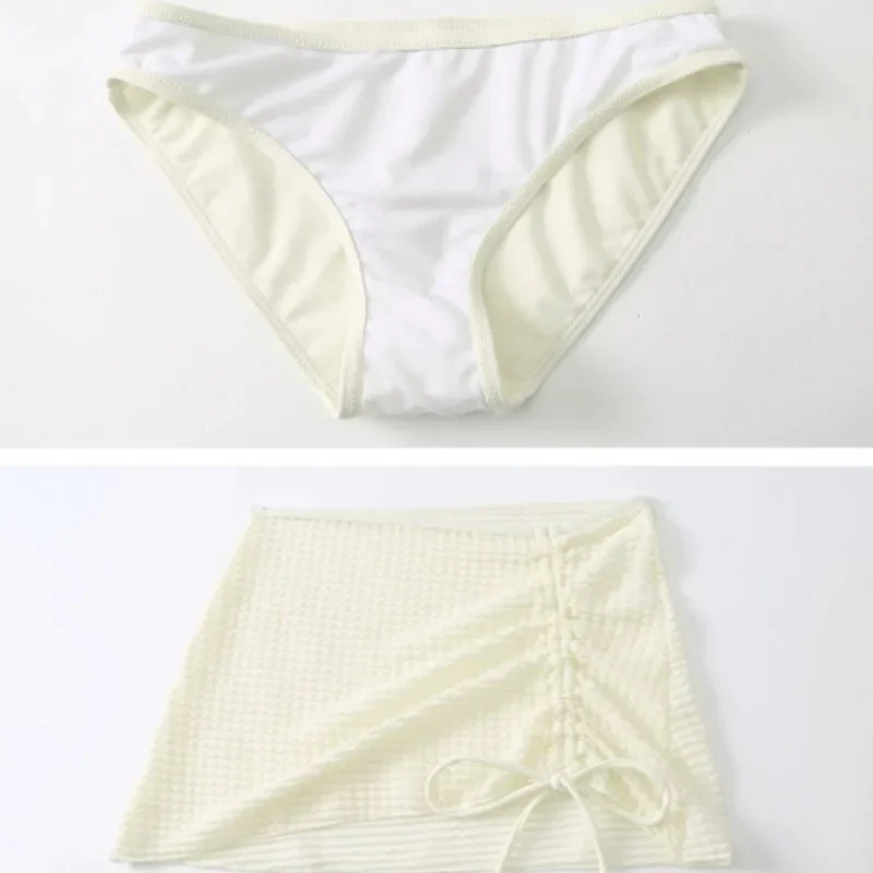 Effen bikinisets Dames Zomer Sexy Dames Elegant Temperament Kriskras Koreaanse stijl Eenvoudig Trendy Mode Prevalent Zacht