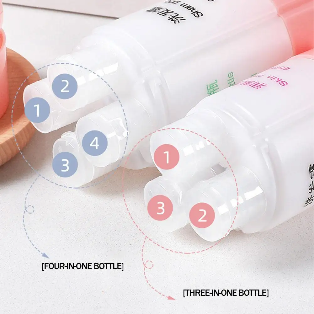 45ml/60ml 3 In 1 Reusable Travel Bottle Organized Leak Proof Soap Dispenser Dispensing Containers For Shampoo Lotion Soap P3H2