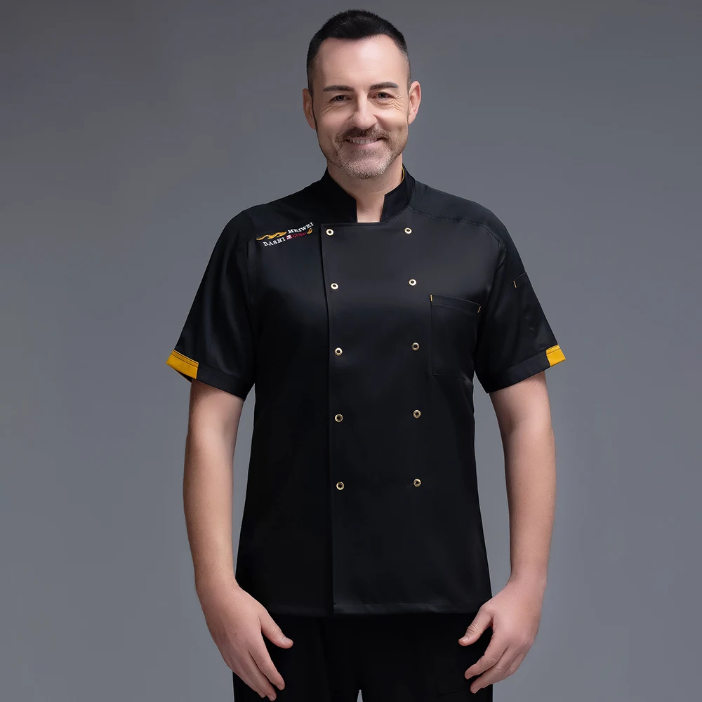 Neue Unisex-Hemden Frauen Herren Restaurant Arbeit Uniform Kantine Arbeits kleidung Koch mantel Koch jacke Hotel Koch Tops Food Service