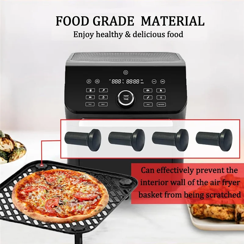 【Berserk】COSORI 에어 프라이어 토스터 오븐 콤보 10QT 에어 프라이어 오븐 트레이 피트용 8PCS 에어 프라이어 고무 피트