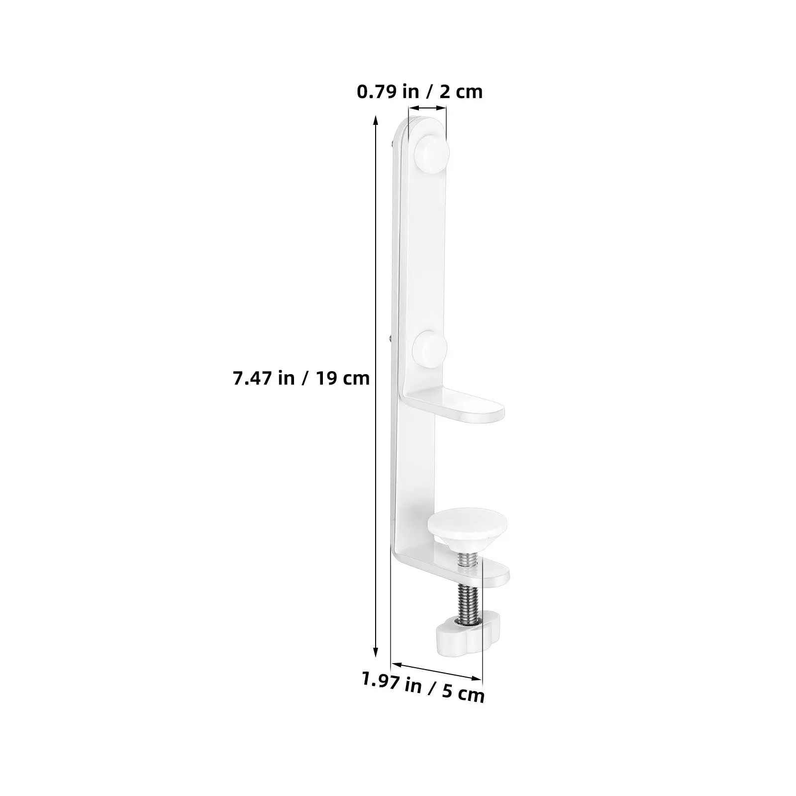 2Pcs Desk Edge Connector Stable Pegboard Panel Support Brackets Iron Tabletop Fixing Display Stand Pegboard Panel Stand