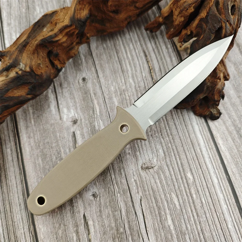 Survival Tactical Hunting Knife D2 Steel Blade G10 Handles Fixed Blade Knife Camping Edc Multitool Self Defense Pocket Knife