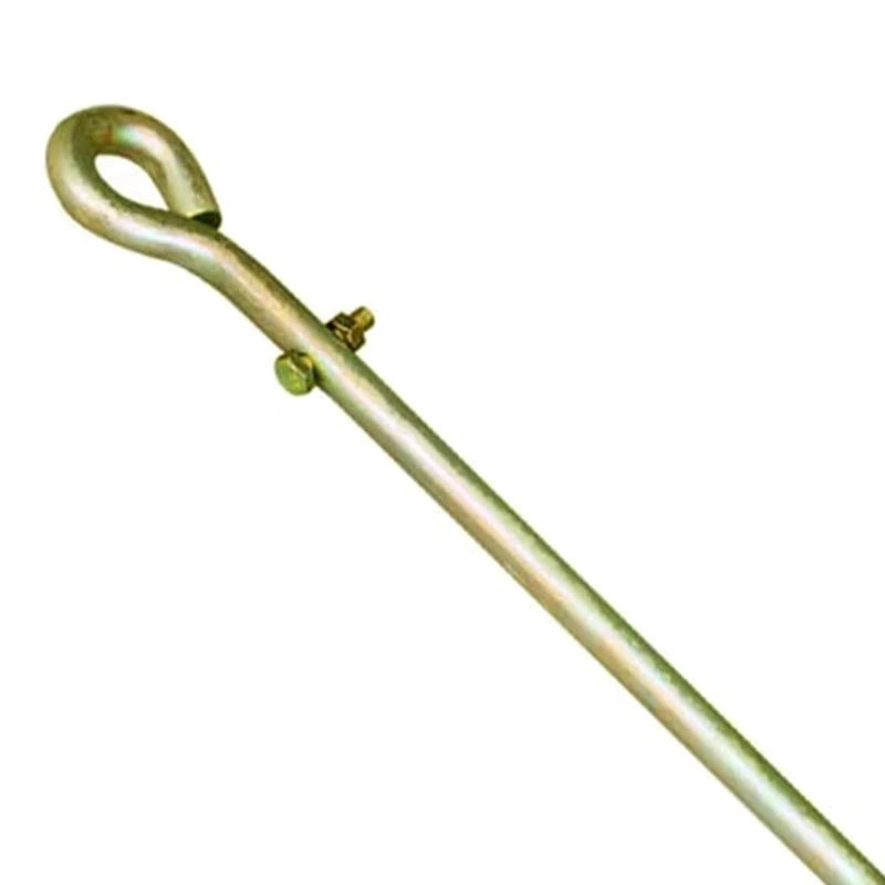 A73T Ground Rod, Ground Rod, Industrial Grade Steel Galvanized Copper Bonded Ground Rod, Excellent Tool -18 Inch