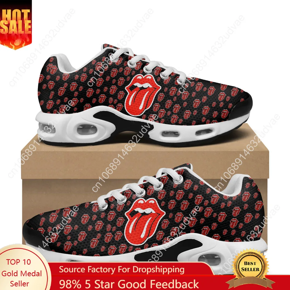 

T-The R-Rolling S-Stones Air Cushion Sneakers Mens Womens Teenager Lightweight Sports shoes High Quality Custom Mesh Sneaker