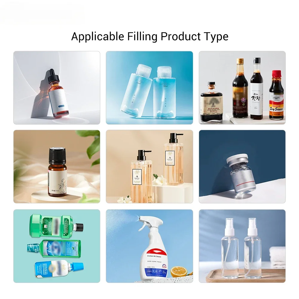 Unique Products  Semi Automatic Rotary  Liquid Soap Cosmetic Filler