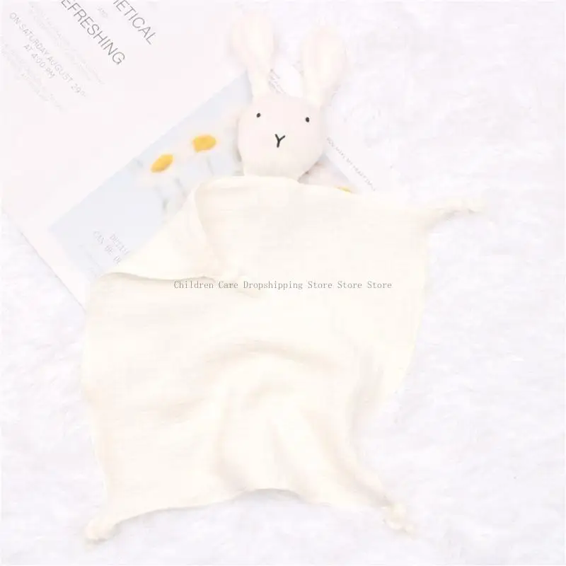 人形のためのかわいいウサギタオルの快適な眠っている眠っているおもちゃの赤ちゃんを和らげる