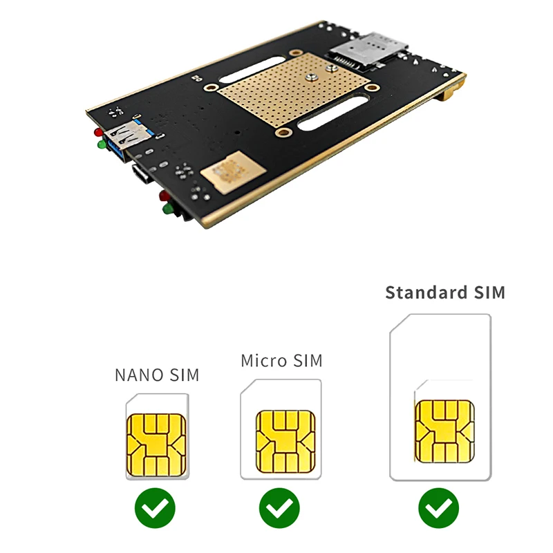 Imagem -05 - Chave Ngff para Usb 3.0 Adaptador sem Fio Conversor de Cartão Riser Antena Sim Slot para Sim Micro Sim Nano Sim 3g 4g 5g Módulo M.2 b