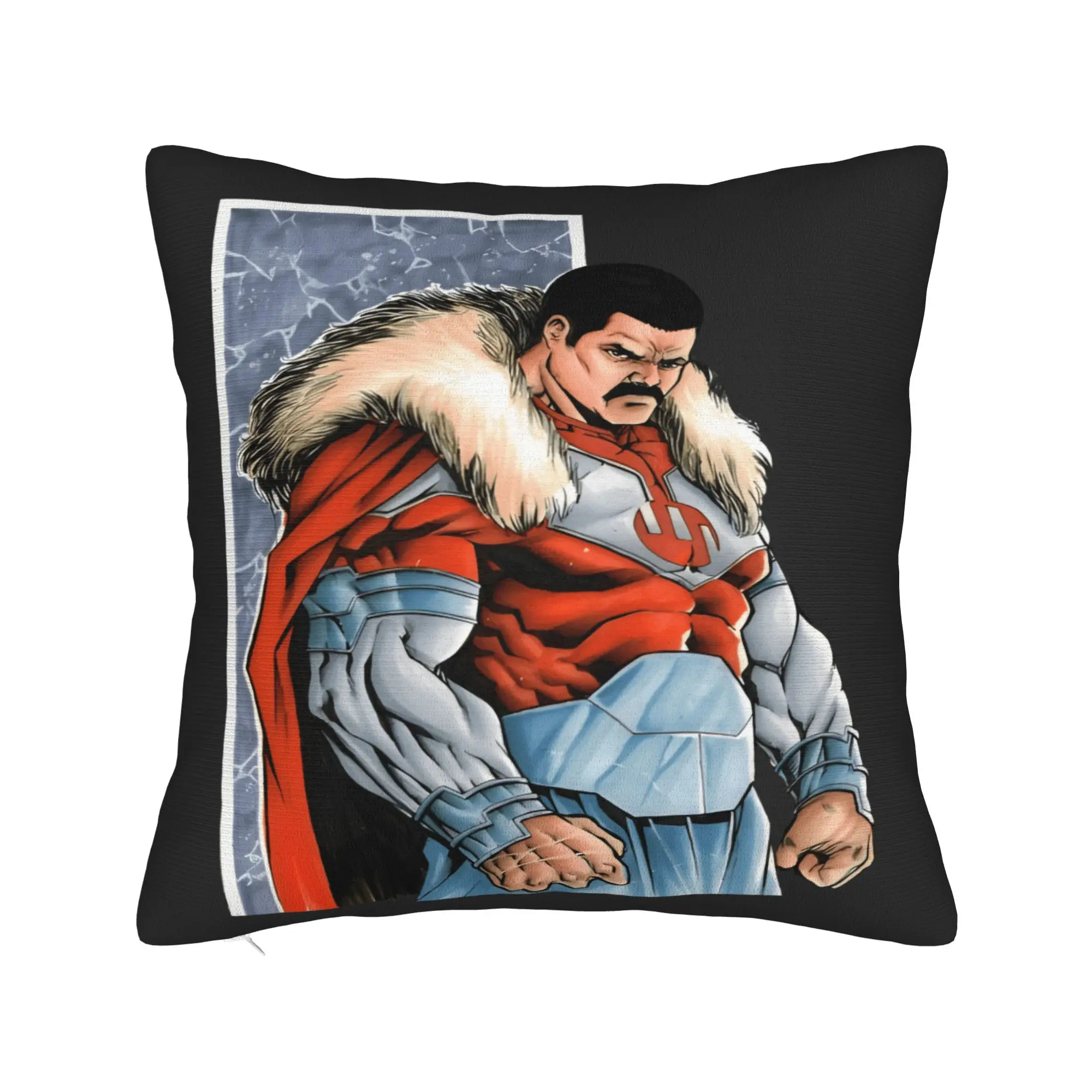 Battle Beast I-Invincible Comic Thragg Pillow Case  Funny Pillow Cover Square Pillowcases For Sofa Couch Bed Living Room
