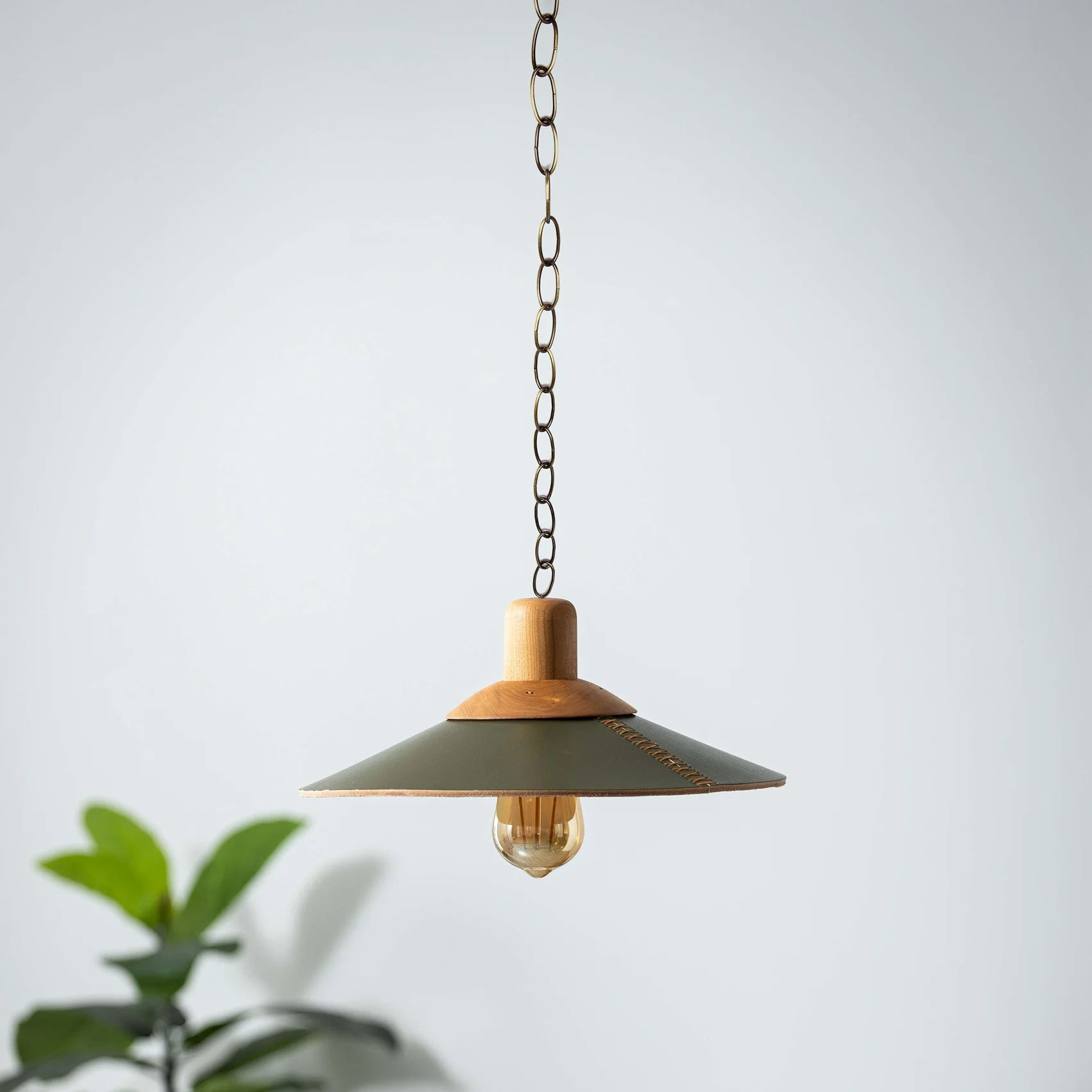 1M Zware Ketting Voor Vintage Kroonluchter Hanglamp, Groen Brons