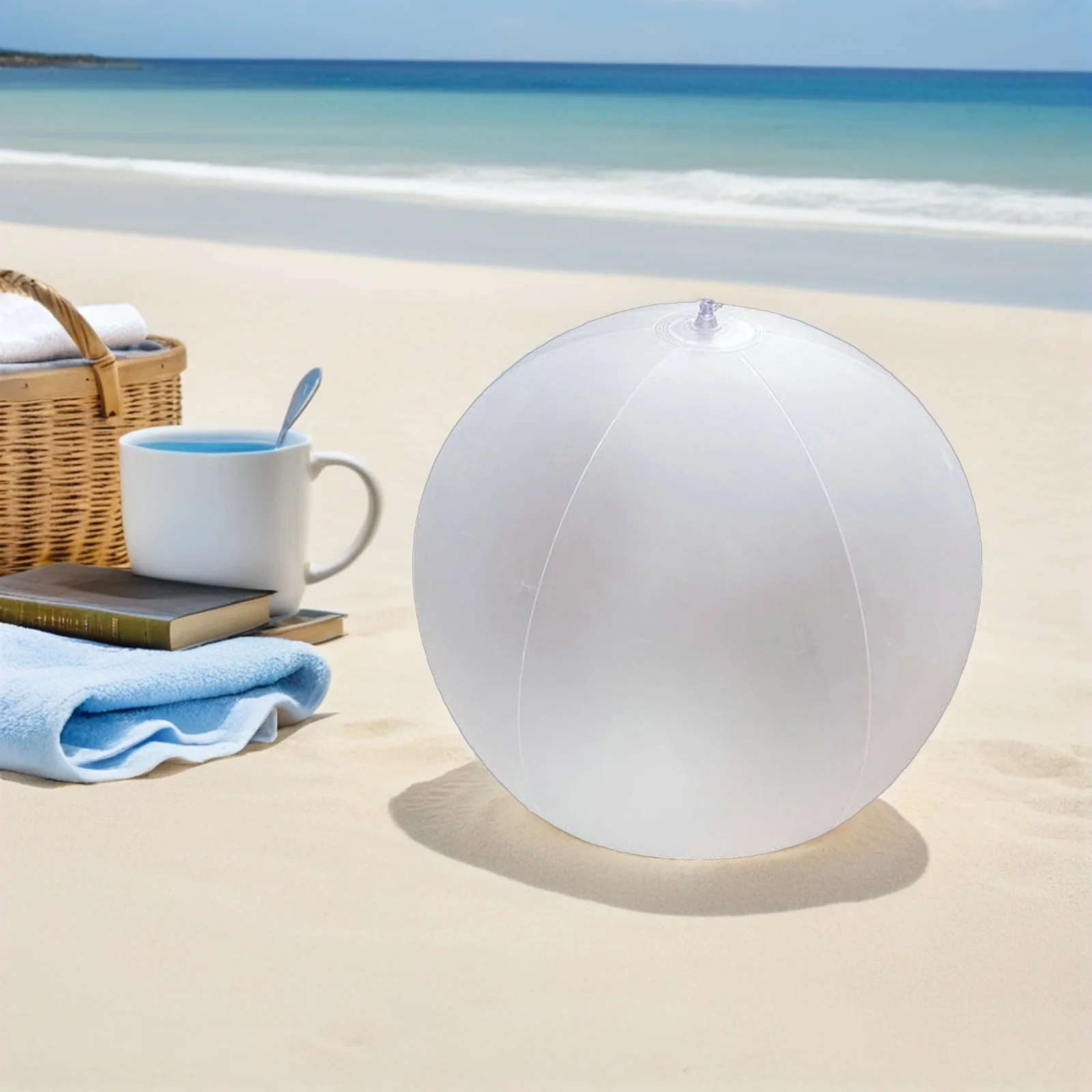 3 قطعة كرات الشاطئ نفخ بولي كلوريد الفينيل متجمد تصميم فريد من نوعه الصيف تجمع زينة حفل زفاف تفجير حلية #5