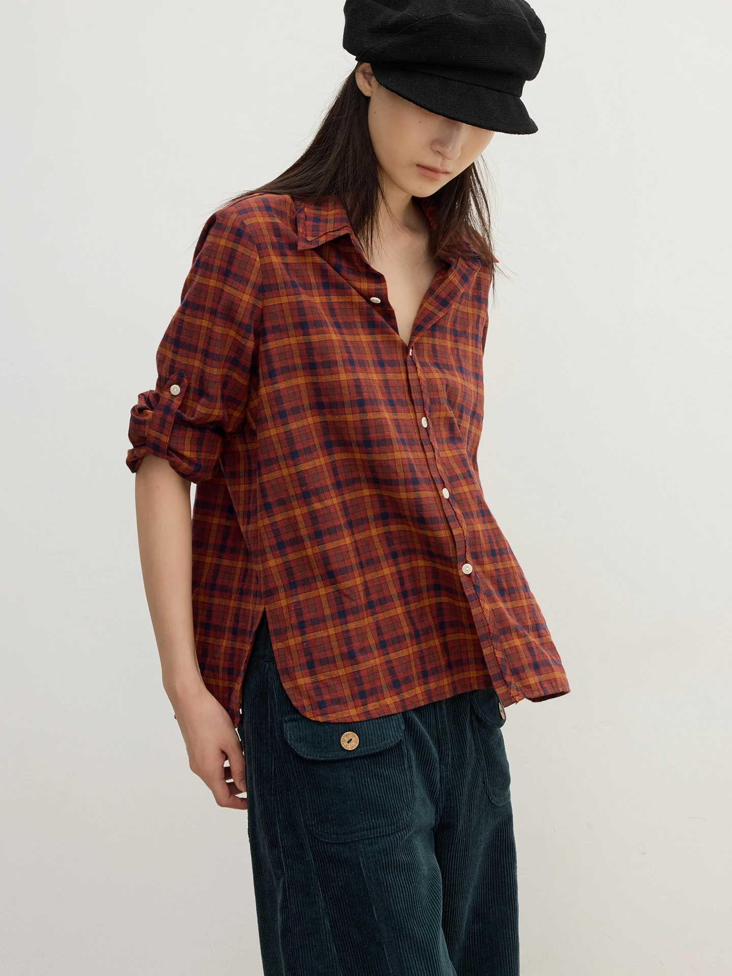 

Hereaoss Осень Зима Гаакс Шерсть Красный Коричневый Плед Casual Fit irt Полиэстер 70% Конопля 24% Шерсть 6% Ультра Легкий Длинный Свек W...