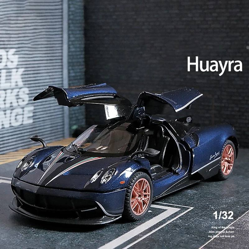 

1:32 Pagani Huayra BC модель спортивного автомобиля из сплава, модель металлического гоночного автомобиля, имитация звука и фотоколлекции, детская игрушка в подарок