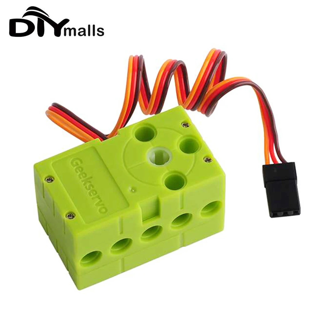 1/2/4PCS 0.7kg Geekservo Servo 360 Degree Green Positive and Negative Continuous Rotating steering gear for Legoeds for Microbit