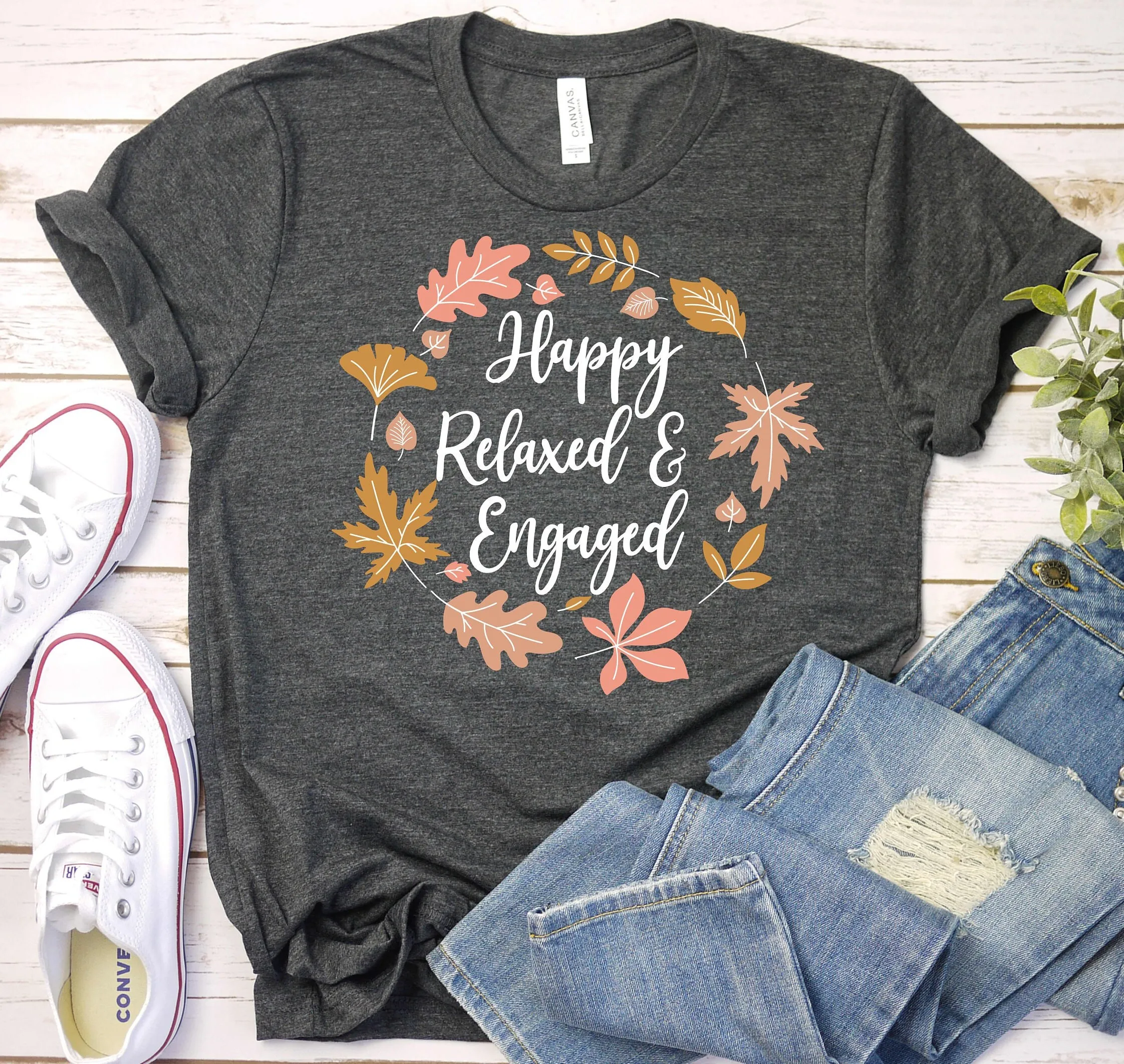 Happy Relax Engaged T Shirt Applied Behavior Analysis Autism Awareness Aba Analyst Therapist