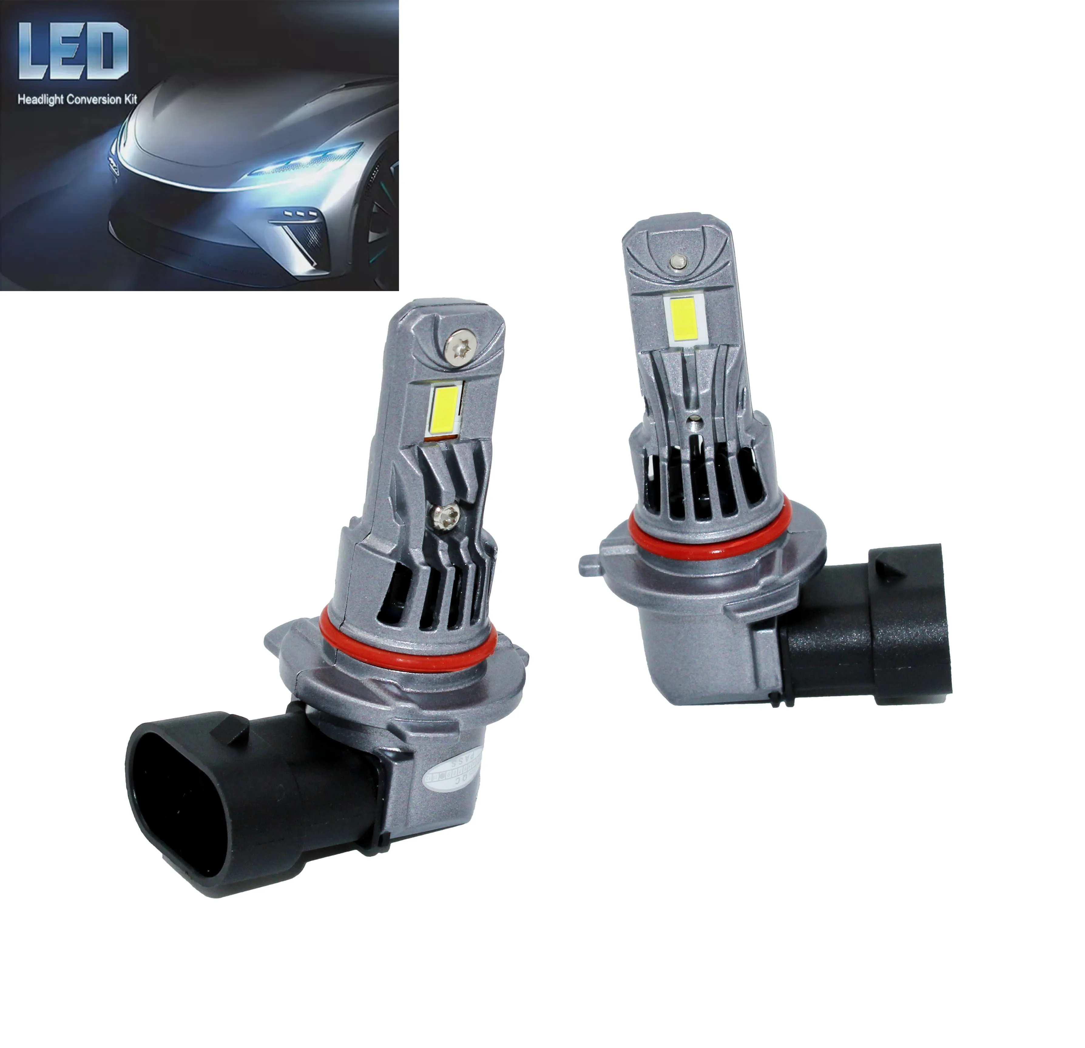 HB4 9006  9005 HB3 LED Headlight Kit Combo 2*Bulbs 6500K High Low Beam Super White Bright