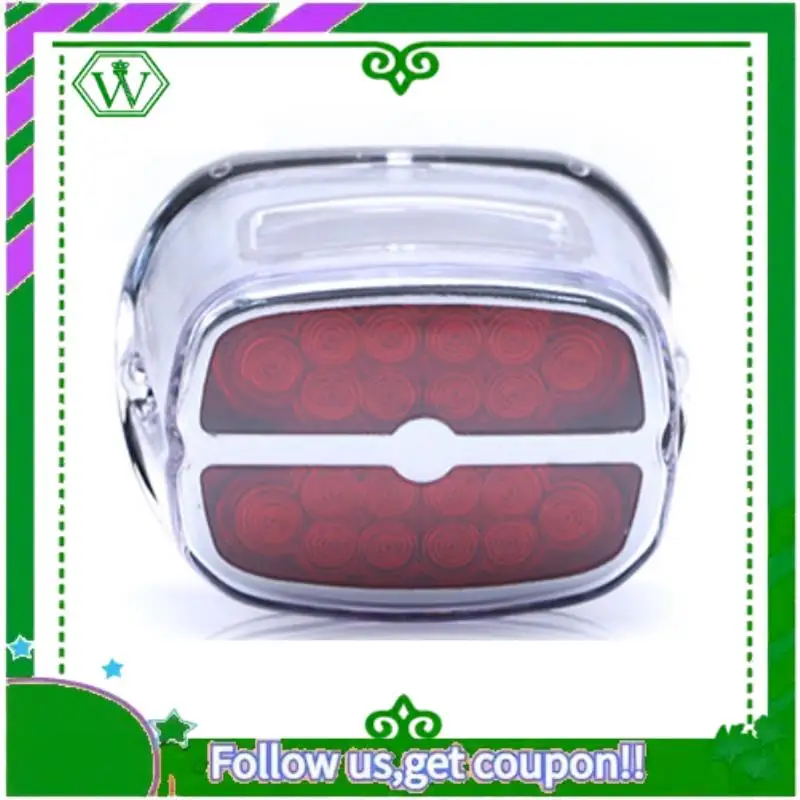 

AC34-Motorcycle LED Tail Light Rear Brake Lights Turn Signal Number License Plate Lamp Taillight For XL883 XL1200 Lamp