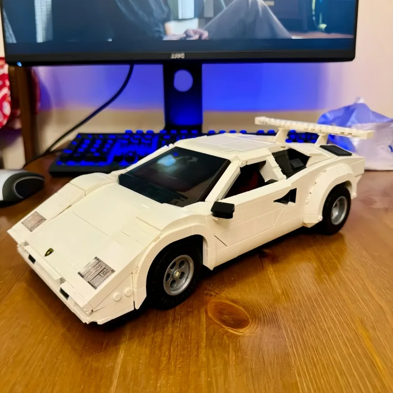 IN STOCK Vintagelambor Countach 5000 Quattrovalvole Model Bricks 10337 Building Blocks Super Car Set Adults Toys Birthday Gifts