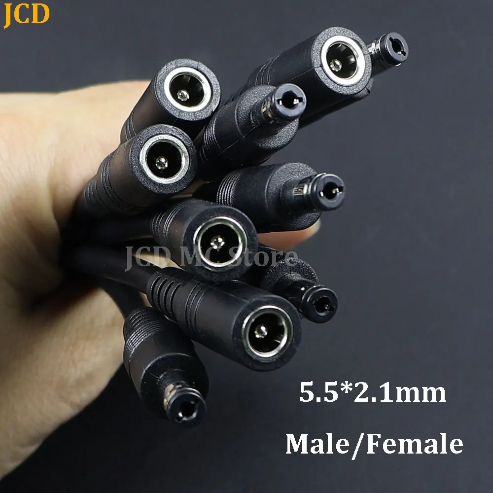 5A 12V 19V 24V 2Way DC5521 1 Male to 2 Male Female Splitter Connector Power Supply Adapter Extension Cable 5.5x2.1mm Plug