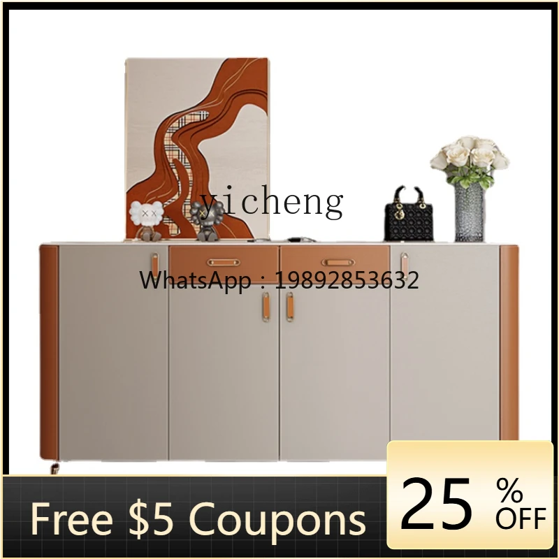 

XX Wall Entrance Foyer Partition Cabinet Large Capacity Entrance Cabinet Solid Wood Shoe Cabinet