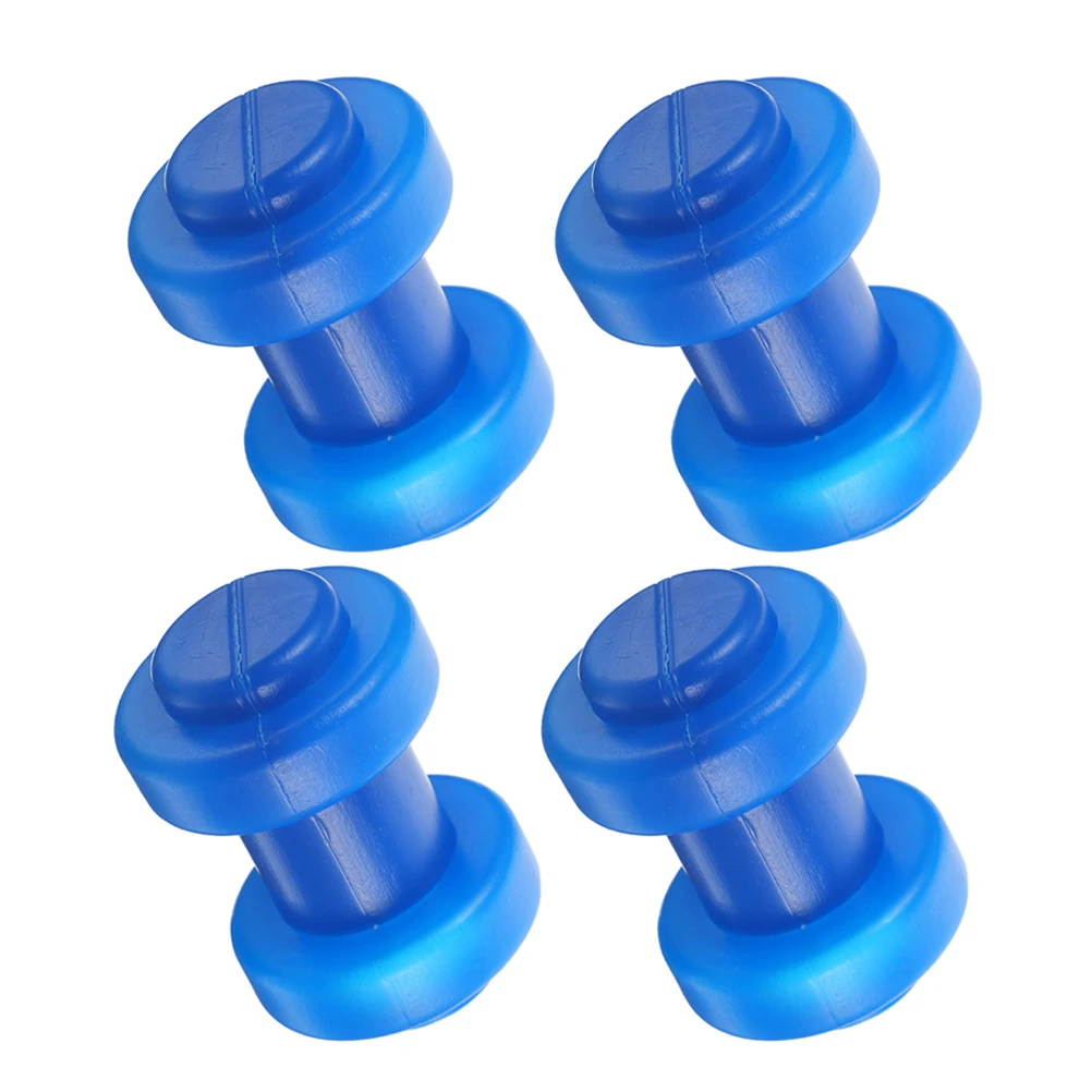 

4 Pcs Plastic Pipe Cap Trampoline Leg Covers Net Pole Caps Railing Accessory Pp