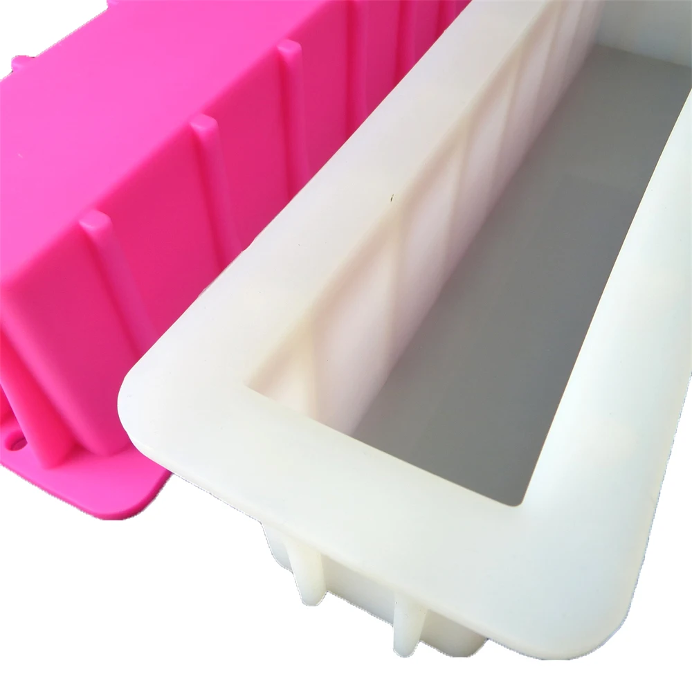 1.5L/12inch Silicone Soap Mold Rectangle Toast Loaf Kitchen Baking Dessert Cake Mould DIY Crafts Handmade Soap Making Tools