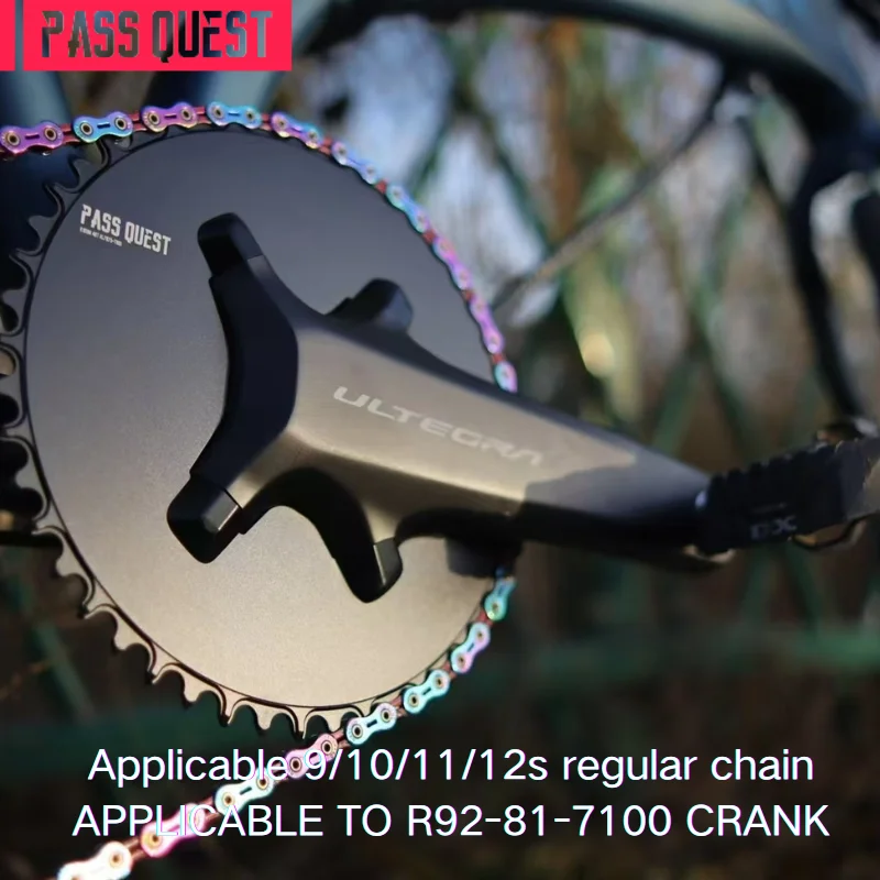 PASS QUEST R7100 R9200 R8100 110BCD Completely closed Round Narrow Wide Chainring ForSHIMANO