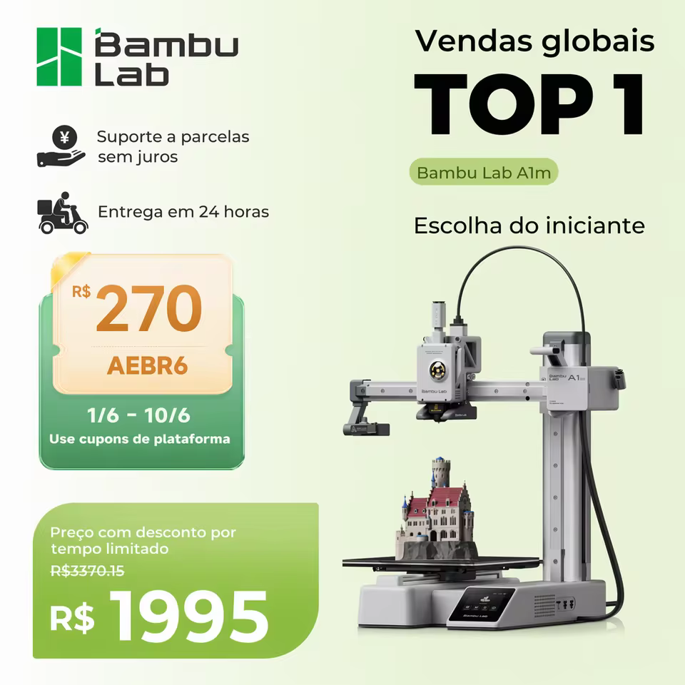 Bambu Lab A1 Mini 3D-printer 500 mm/s Hoge snelheid afdrukken 1995 Automatische nivellering Compact