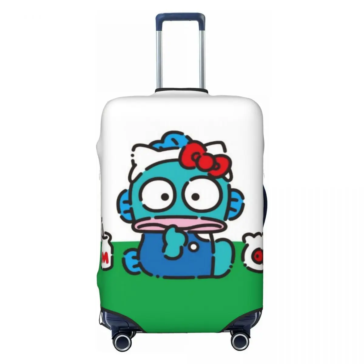 

Custom Hangyodon Cartoon Suitcase Cover Dust Proof Travel Luggage Covers for 18-32 inch