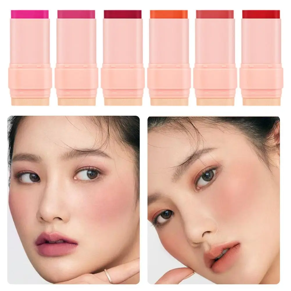 1 قطعة متعددة الوظائف أحمر الخدود عصا الوجه الوردي كريم الشفاه ماكياج طويل الرطوبة مقاوم للماء عيون حساسة الخدين دائم أحمر الخدود Pa G9Y1 #2