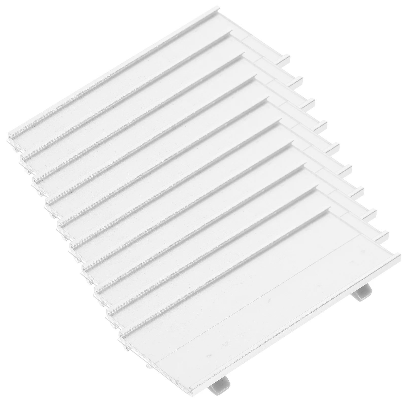 

10Pcs Aluminum Name Plates Versatile Reusable Office Events Staff Guest Identification Pins Identification Badges