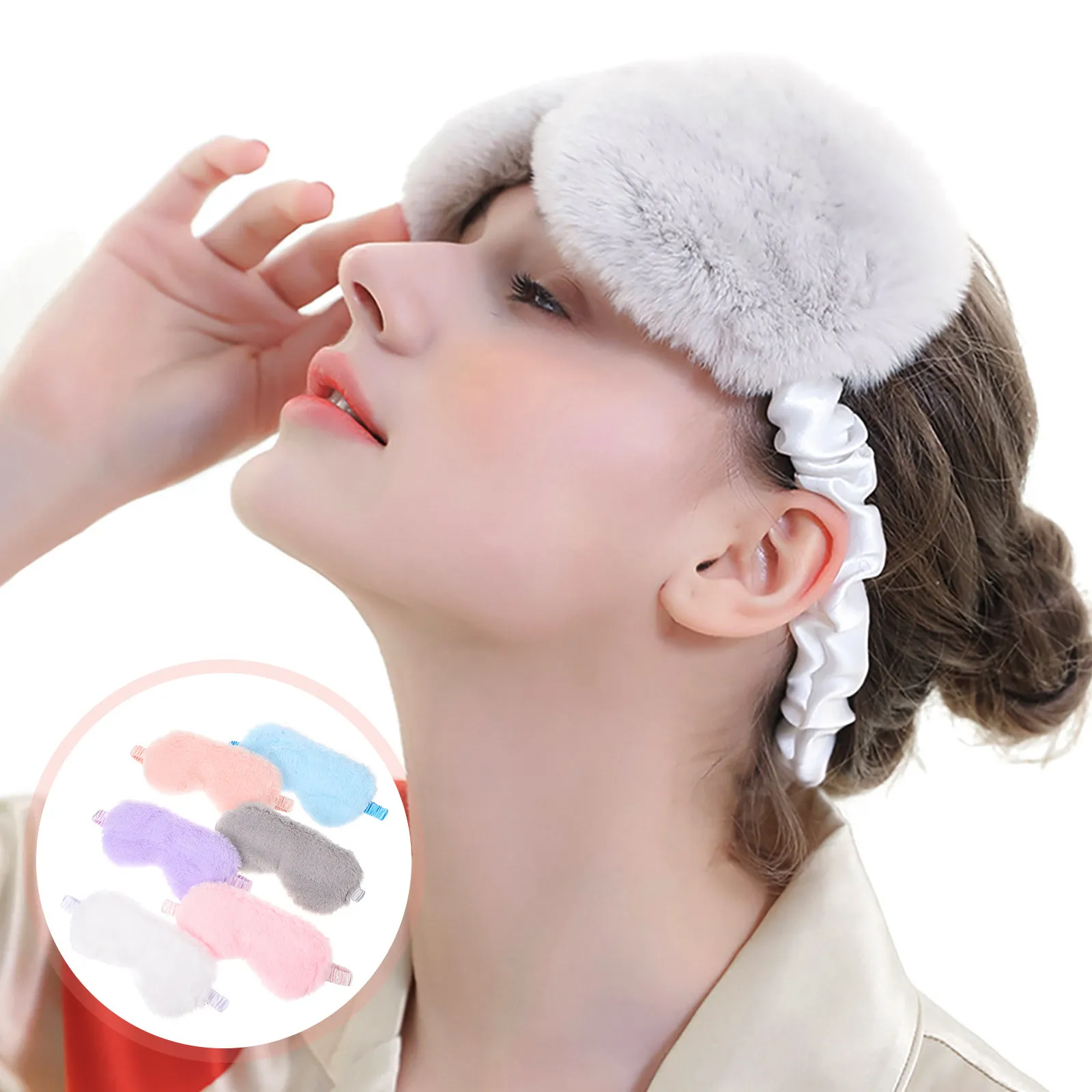 

6Pcs Sleep Eye Masks Comfortable Soft Shading Blindfolds for Travel Hotels Portable Rest Protective Eye Covers