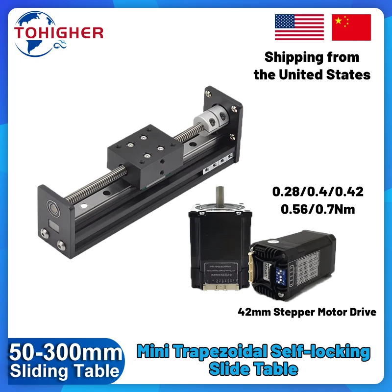 

CNC XYZ Axis Router Table T-type Linear Rail Stage Nema 17 Motor Drive Kit Sliding Table Motor High Speed Self Lock Linear Table