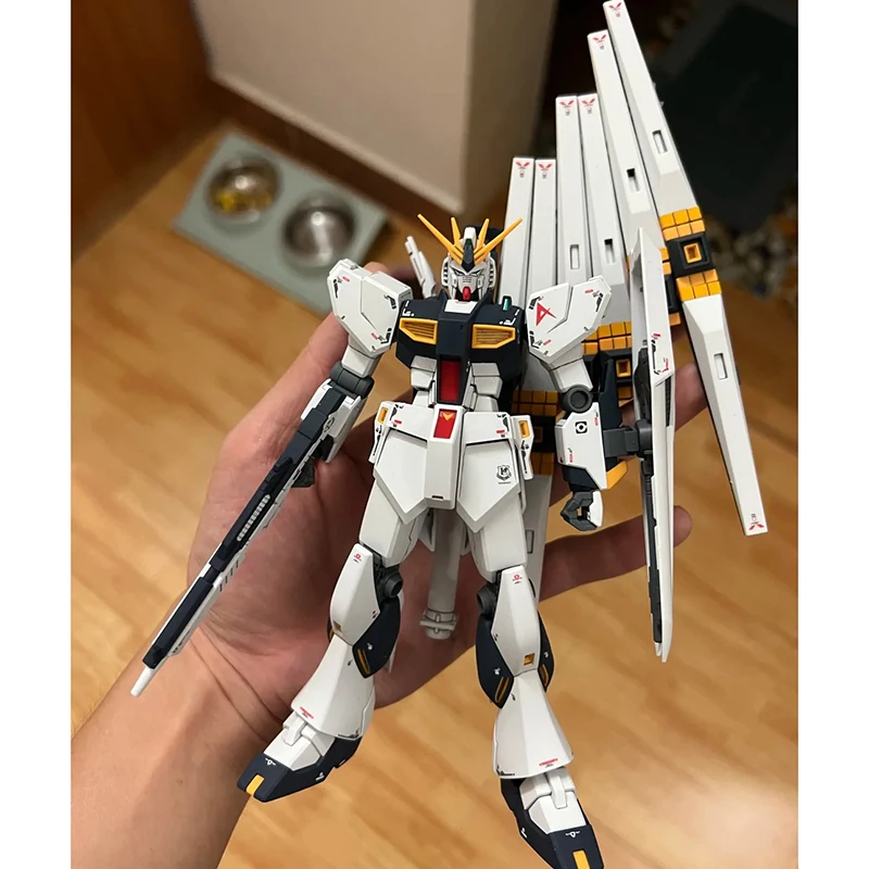 Sci-Fi Anime Robot Model Collectible Figure - Large Shield Funnel Accessories Detailed Streamlined Armor In White Black Orange