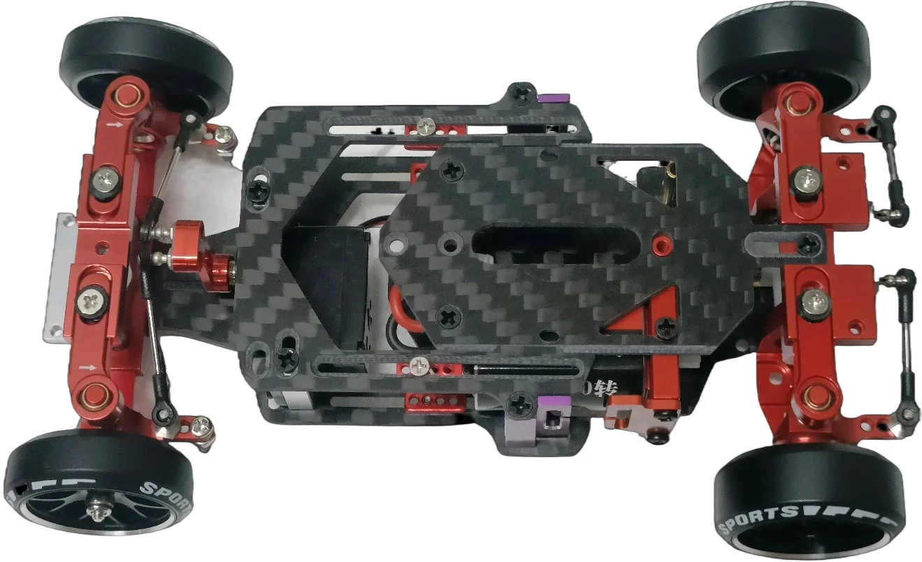 FATJAY HGD1 MINI RC 1/28 RWD Drift RC Auto da corsa con guscio in metallo RTR Modello di telecomando