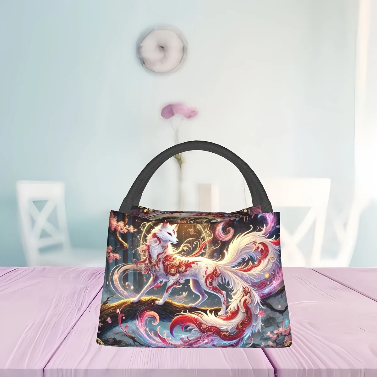 

Firefox Pattern, Portable And Reusable Refrigerated Bag, Insulated Bag, Insulated Lunch Bag, Essential For Camping, Picnicking