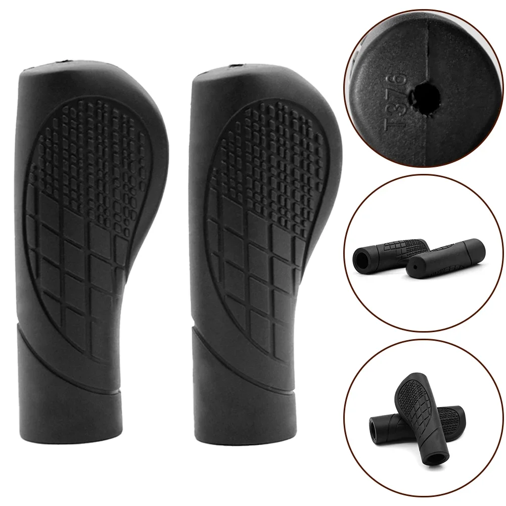 New Bicycle Grips Plastic For MTB Mountain Bike Shockproof Anti-Slip Handlebar Cover Lock On Ergonomic Cycling Handle Bar Parts