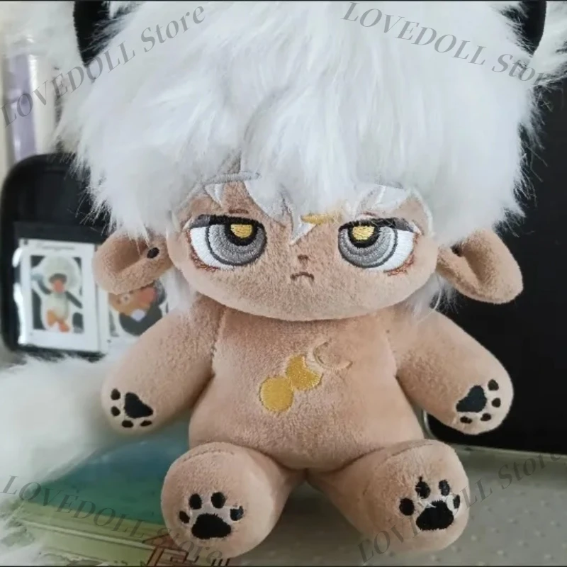 

Anime Attributes Dark Skin Cat 20cm Boy Cotton Doll Rabbit Fur Plush Toy Cute Anime Character Doll Birthday Gift Toy for Fans