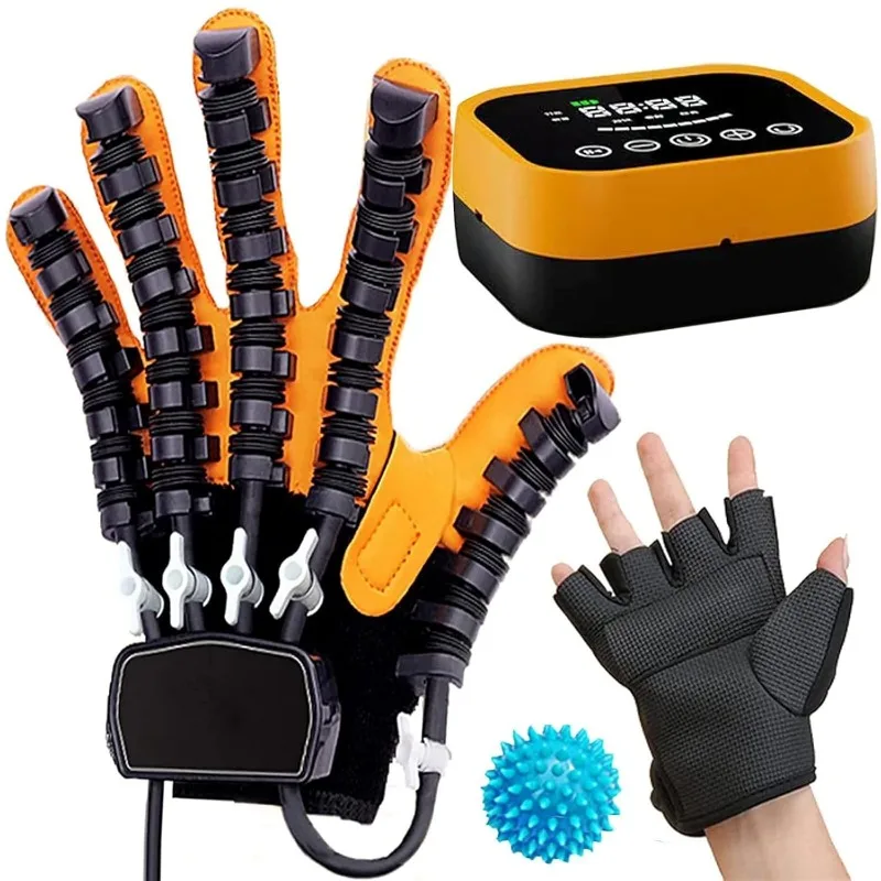 

Rehabilitation Robot Gloves Upgrade Stroke Hand Therapy Equipment, Automatic Hand Trainer Gloves with USB Chargeable
