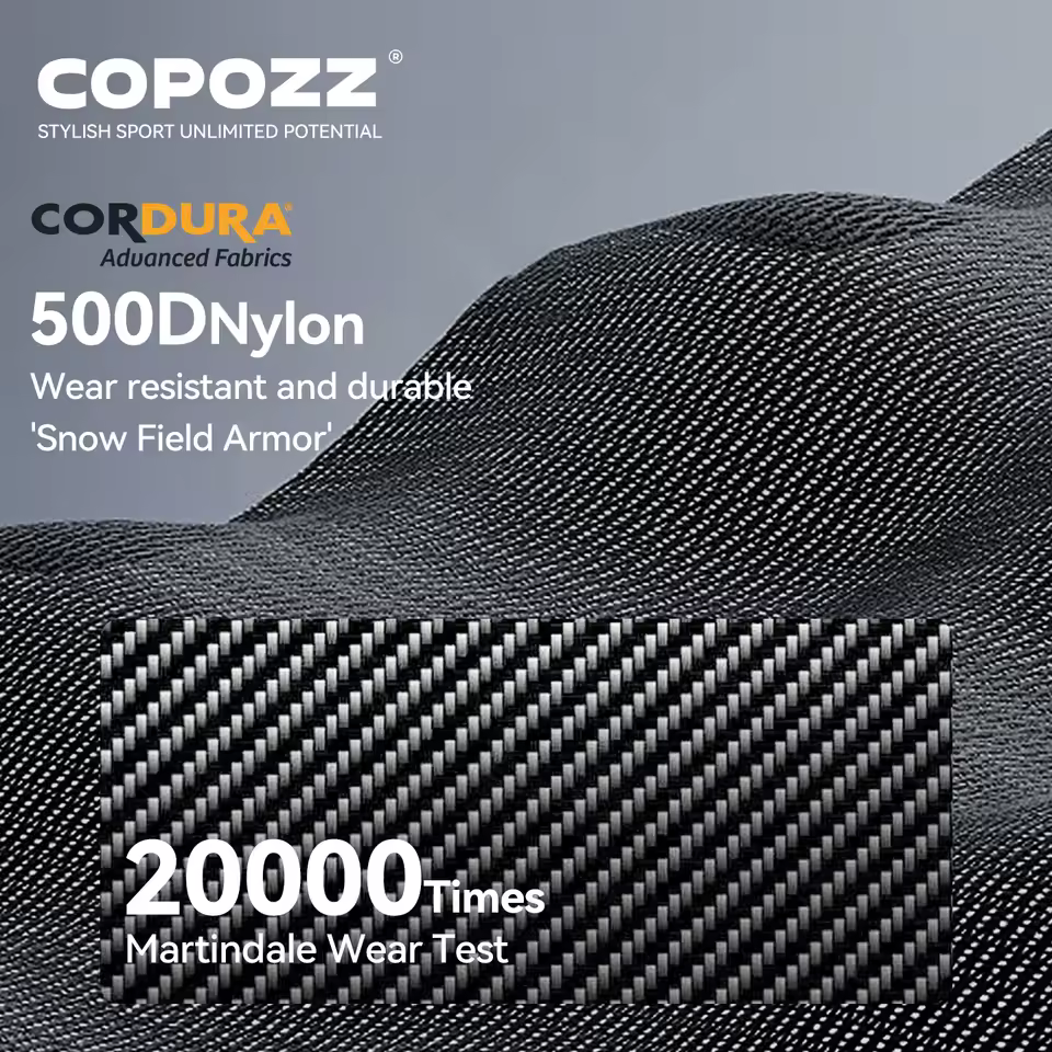 תיק גב לסקי וסנובורד COPOZZ 15L - קל, עמיד וקומפקטי מבד CORDURA