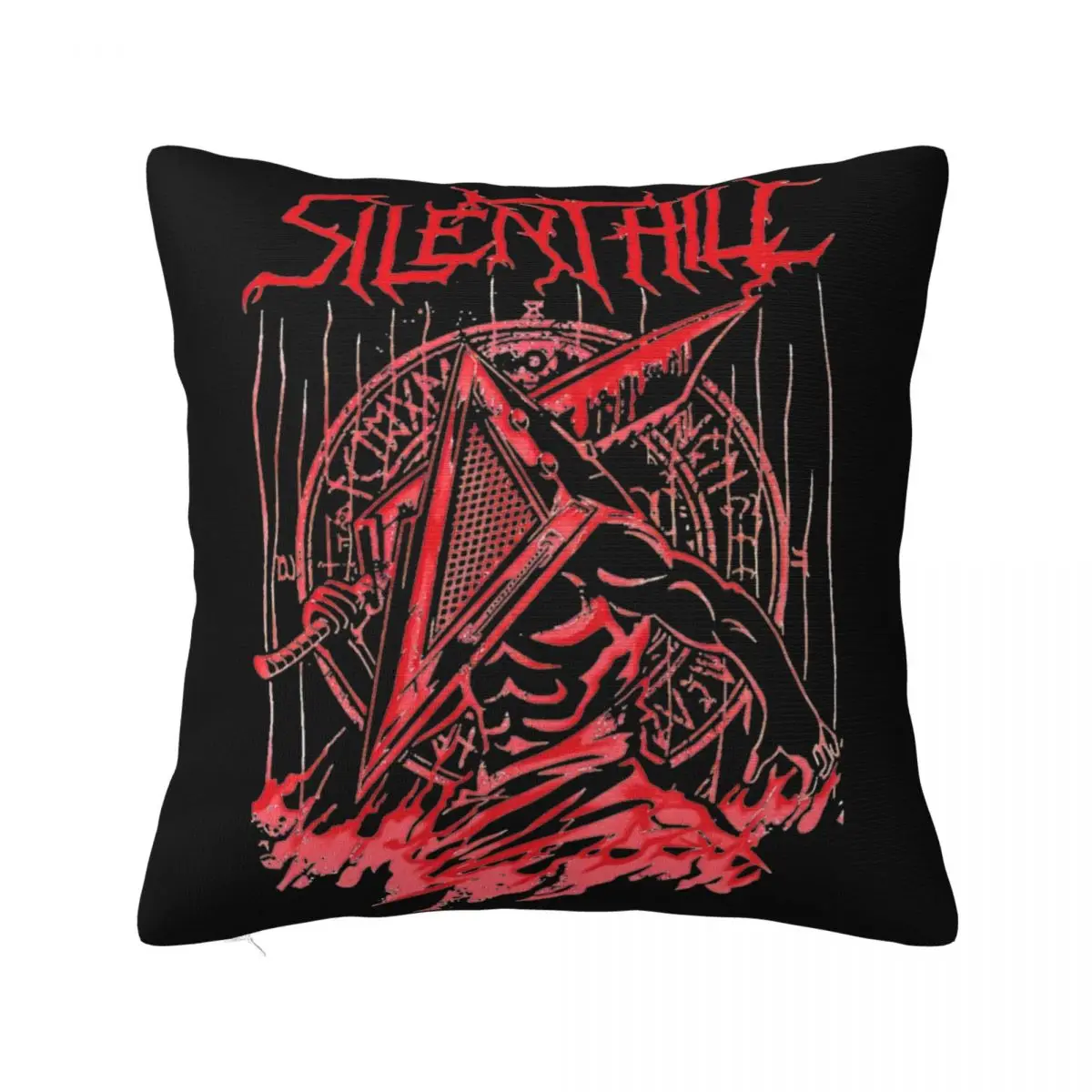 

Silent Hill Pyramid Head Pillowcase Soft Polyester Cushion Cover Gift Silent Red Machine Throw Pillow Case Cover Home Square