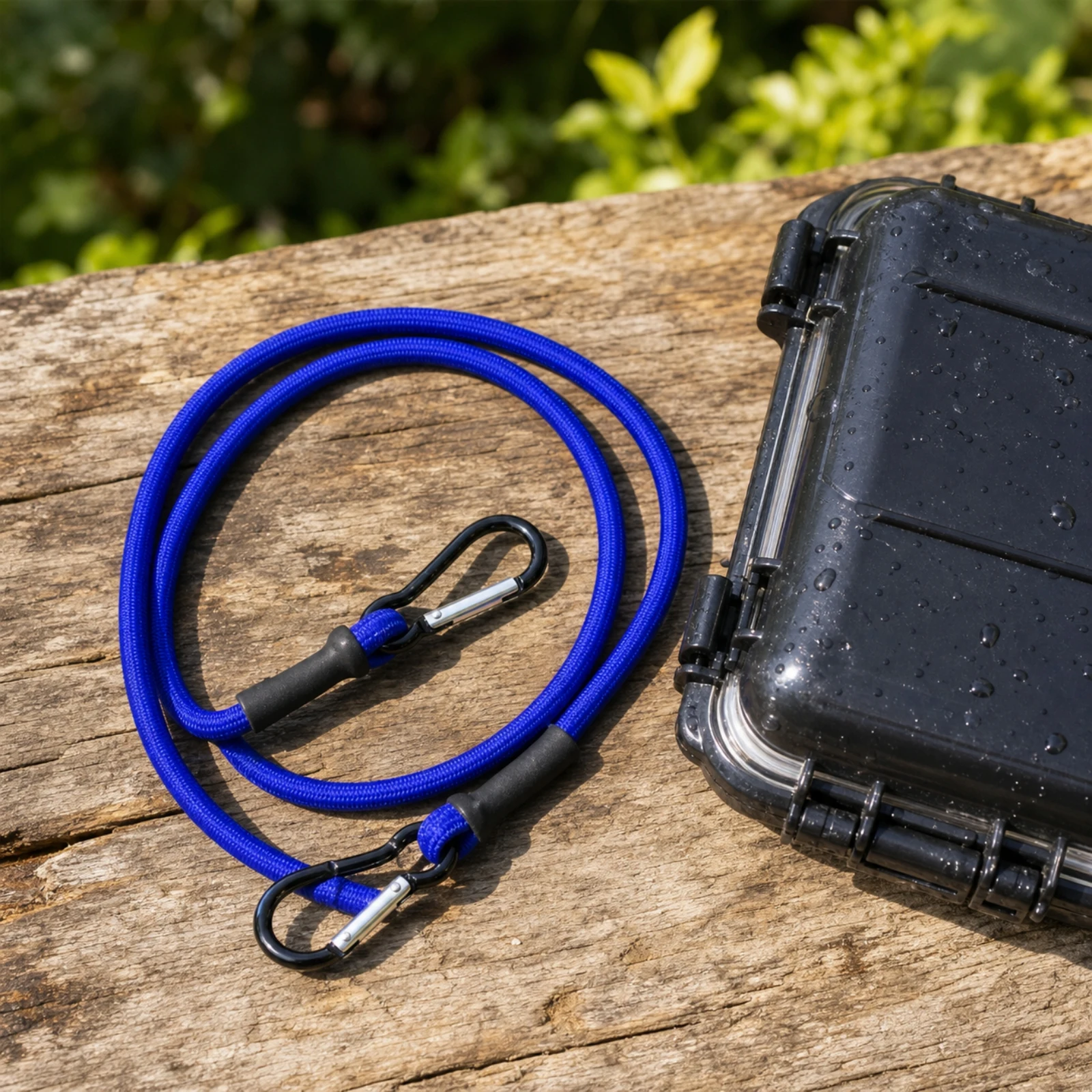 Coiled Tether Rope Heavy Duty Securing Strap Snap Hook Cord for Marine Gear for Boat Kayak Paddle Use - view 5