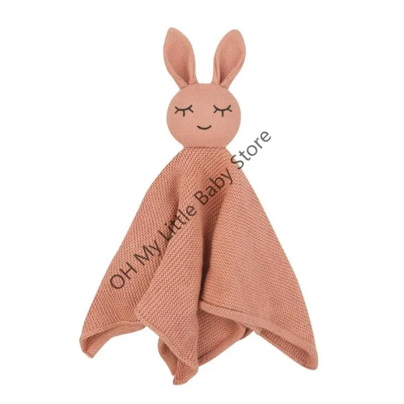 

M76C Cartoon Rabbit Appease Полотенце небольшое утешительное полотенце Прекрасное детское умиротворение платки для новорожденных