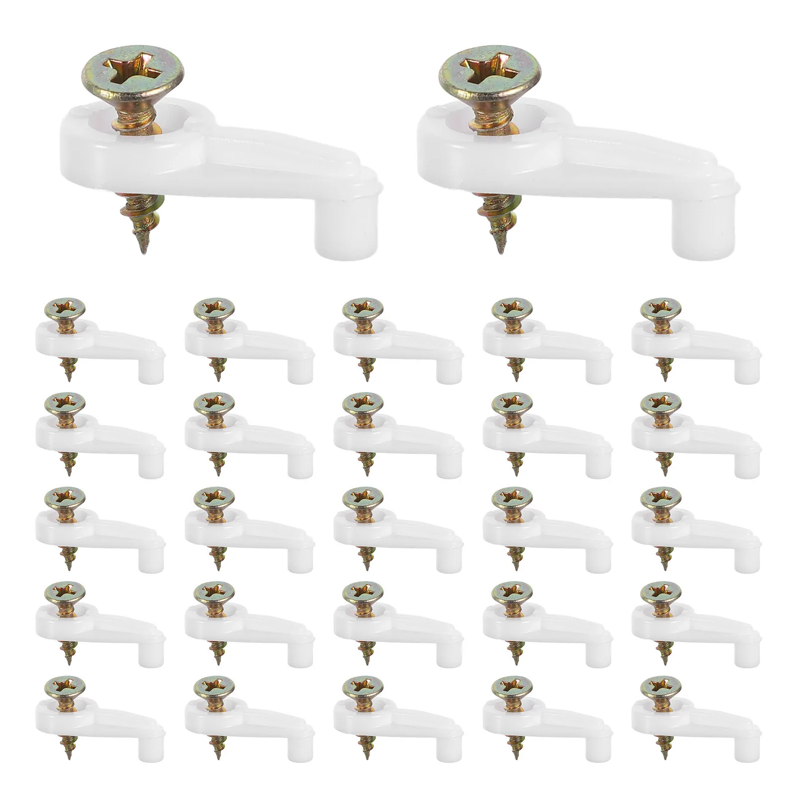 

120Sets Glass Fixing Brackets Frameless Mirror Clips No Drill Installation Cabinet Door Retainer Clips Glass Panel Holder
