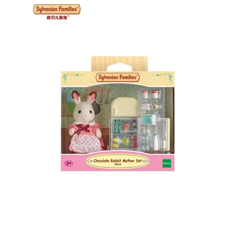 Sylvanian Families-Ensemble de meubles de colonne vertébrale lapin en chocolat pour filles, modèle de beurre mignon Kawaii, jouets pour enfants, cadeaux d'anniversaire