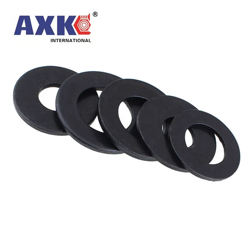 2/50Pcs M3 M4 M5 M6 M8 M10 M12 M14 M16สีดำเกรด8.8เหล็กขนาดใหญ่ Oversize ขนาดใหญ่กว้างแบนเครื่องซักผ้าธรรมดาปะเก็นคุณภาพสูง